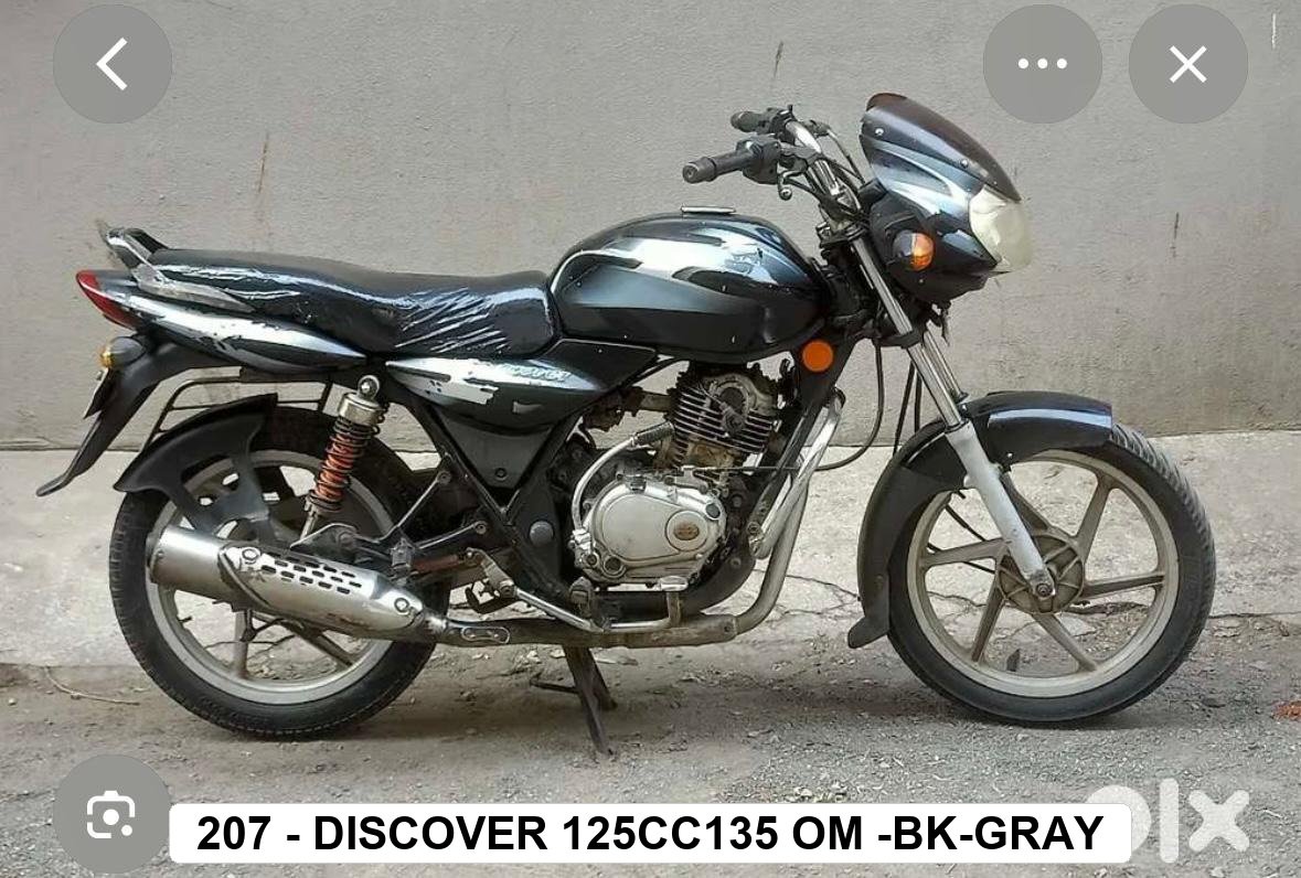 SIDE PANEL - DISCOVER 135cc OLD - BLACK - GREY