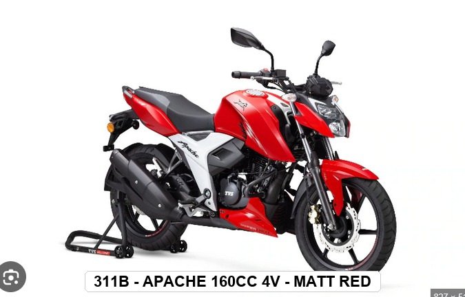 F.MUDGUARD - APACHE 160cc 4V - MATT RED