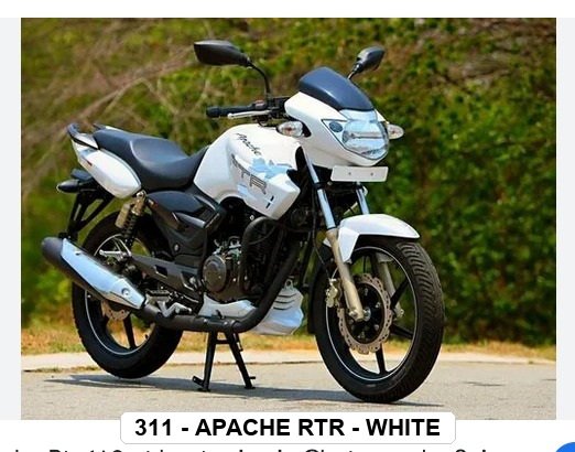 ENGINE GUARD - APACHE RTR - WHITE