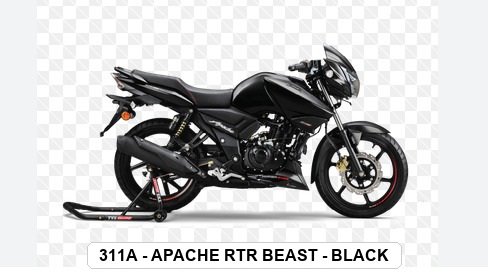 VISOR - APACHE RTR BEAST - BLACK