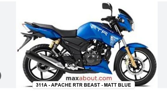 VISOR - APACHE RTR BEAST - MATT BLUE