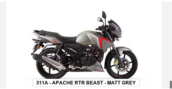 VISOR - APACHE RTR BEAST - MATT GREY