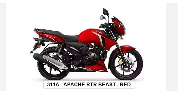 VISOR - APACHE RTR BEAST - RED
