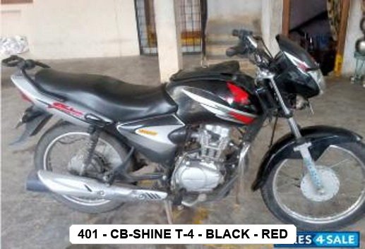 SIDE PANEL - CB-SHINE T-4 - BLACK - RED