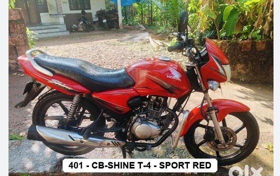 SIDE PANEL - CB-SHINE T-4 - SPORT RED