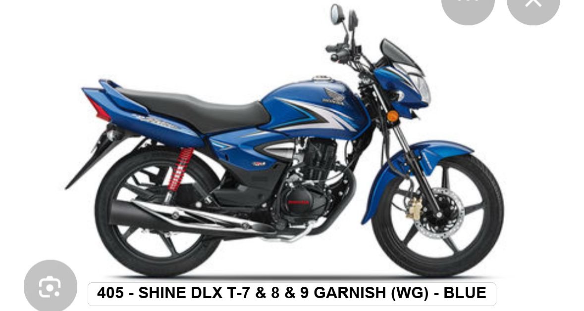 F.MUDGUARD - SHINE DLX T-7 & 8 & 9 GARNISH (W/G) - BLUE