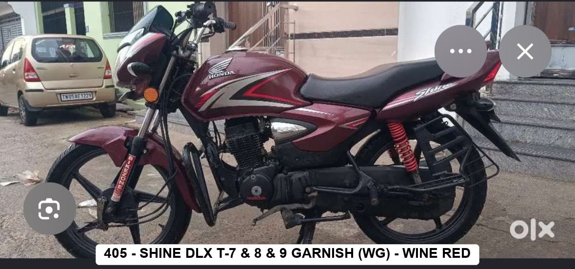 F.MUDGUARD - SHINE DLX T-7 & 8 & 9 GARNISH (W/G) - WINE RED