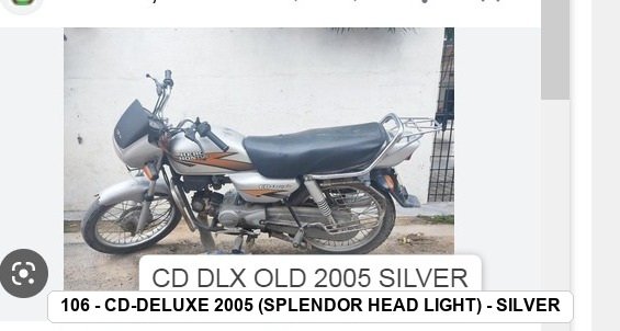 SIDE PANEL - CD-DELUXE 2005 (SPLENDOR HEAD LIGHT) - SILVER