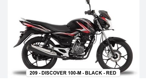 SIDE PANEL - DISCOVER 100-M - BLACK - RED