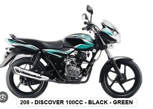SIDE PANEL - DISCOVER 100cc - BLACK - GREEN