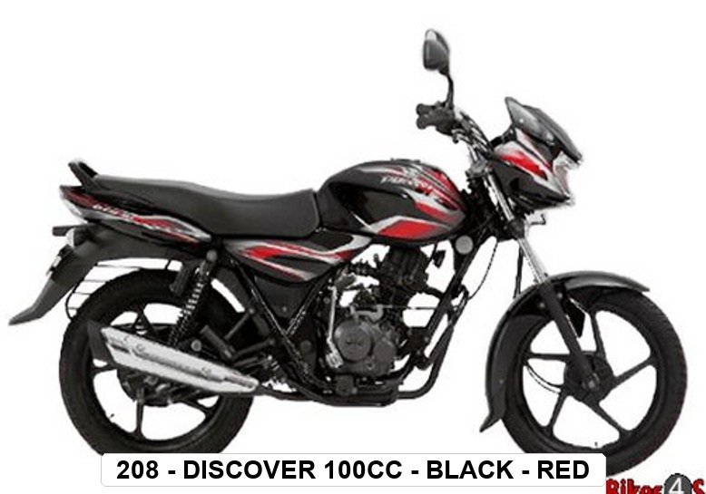 SIDE PANEL - DISCOVER 100cc - BLACK - RED