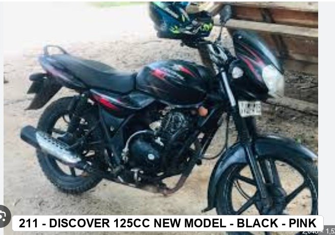SIDE PANEL - DISCOVER 125cc NEW MODEL - BLACK - PINK
