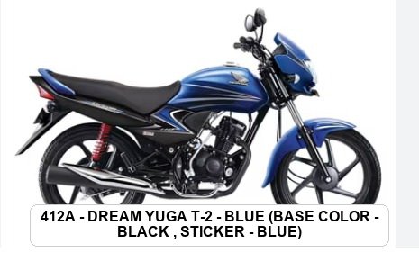 SIDE PANEL - DREAM YUGA T-2 - BLUE (BASE COLOR - BLACK , STICKER - BLUE)