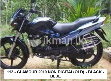 SIDE PANEL - GLAMOUR 2010 NON DIGITAL(OLD) - BLACK - BLUE (BASE COLOR - LITE BLUE , STICKER - BLUE)