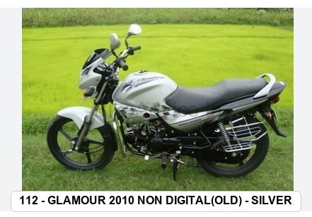 SIDE PANEL - GLAMOUR 2010 NON DIGITAL(OLD) - SILVER (BASE COLOR - BLACK , STICKER - SILVER)