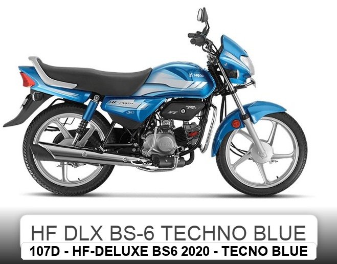 F.MUDGUARD - HF-DELUXE BS6 2020 - TECHNO BLUE