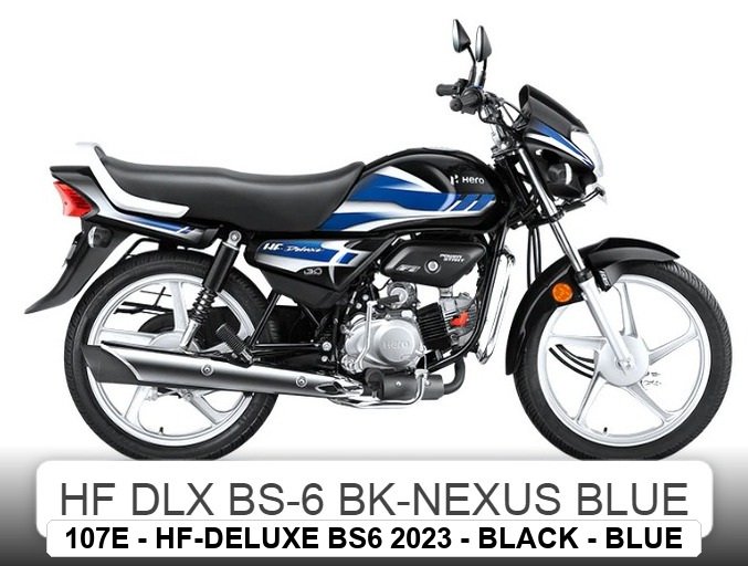 VISOR - HF-DELUXE BS6 2023 - BLACK - BLUE