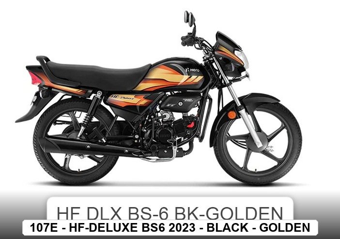 VISOR - HF-DELUXE BS6 2023 - BLACK - GOLDEN