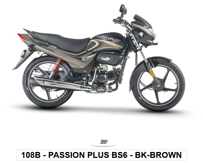 TAIL PANEL - PASSION PLUS BS6 - YELLOW (BASE COLOR - BLACK , STICKER - YELLOW)
