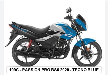 VISOR - PASSION PRO BS6 2020 - TECHNO BLUE