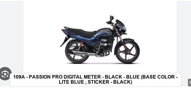 SIDE PANEL - PASSION PRO DIGITAL METER - BLACK - BLUE (BASE COLOR - LITE BLUE , STICKER - BLACK)