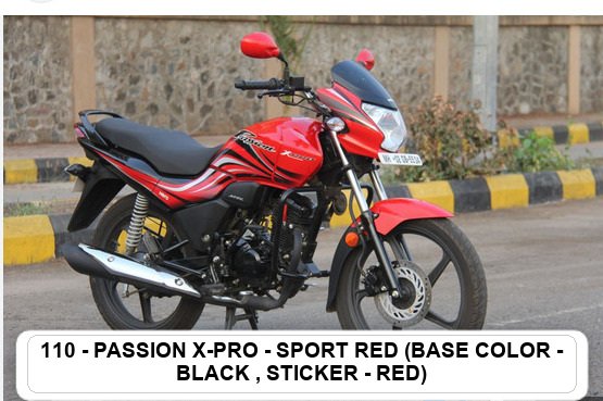 VISOR - PASSION X-PRO - BLACK - RED