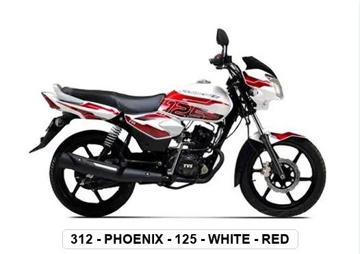 VISOR - PHOENIX - 125 - WHITE - RED