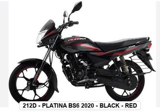 VISOR - PLATINA BS6 2020 - BLACK - RED