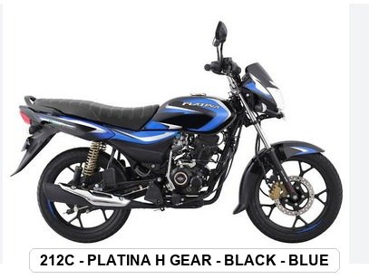 SIDE PANEL - PLATINA "H" GEAR - BLACK - BLUE