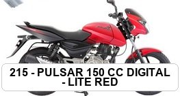 F.MUDGUARD - PULSAR 150 CC DIGITAL - LITE RED