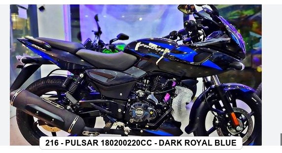 F.MUDGUARD - PULSAR 180/200/220cc - DARK ROYAL BLUE