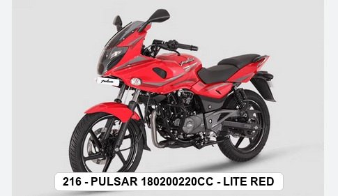 F.MUDGUARD - PULSAR 180/200/220cc - LITE RED