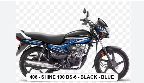 VISOR - SHINE 100 BS-6 - BLACK - BLUE