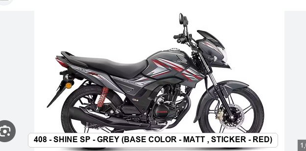 SIDE PANEL - SHINE SP - GREY (BASE COLOR - MATT , STICKER - RED)