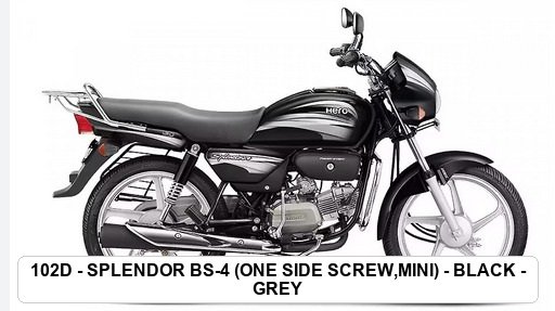 SIDE PANEL - SPLENDOR BS-4 (ONE SIDE SCREW,MINI) - BLACK - GREY