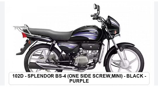 SIDE PANEL - SPLENDOR BS-4 (ONE SIDE SCREW,MINI) - BLACK - PURPLE