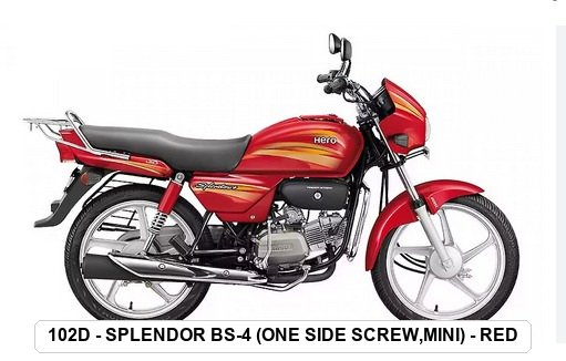 SIDE PANEL - SPLENDOR BS-4 (ONE SIDE SCREW,MINI) - RED