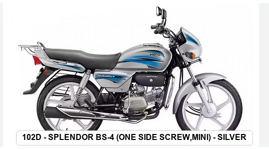 SIDE PANEL - SPLENDOR BS-4 (ONE SIDE SCREW,MINI) - SILVER