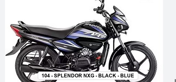 SIDE PANEL - SPLENDOR NXG - BLACK - BLUE