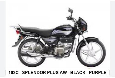SIDE PANEL - SPLENDOR PLUS A/W - BLACK - PURPLE