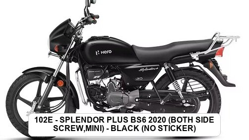 SIDE PANEL - SPLENDOR PLUS BS6 2020 (BOTH SIDE SCREW,MINI) - BLACK (NO STICKER)