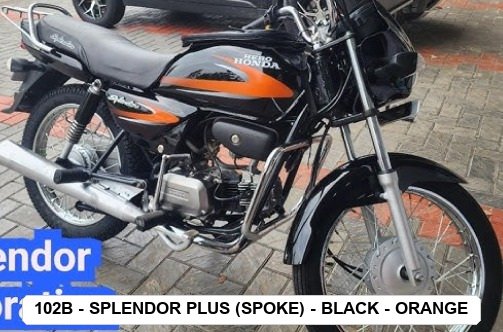 SIDE PANEL - SPLENDOR PLUS (SPOKE) - BLACK - ORANGE