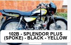 SIDE PANEL - SPLENDOR PLUS (SPOKE) - BLACK - YELLOW