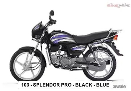 SIDE PANEL - SPLENDOR PRO - BLACK - BLUE
