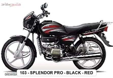 SIDE PANEL - SPLENDOR PRO - BLACK - RED