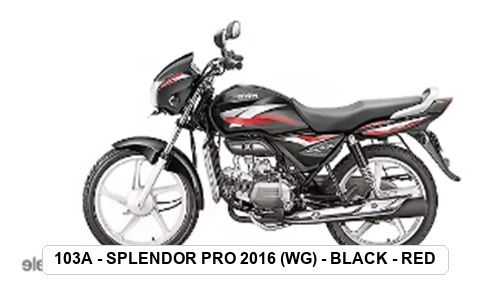 SIDE PANEL - SPLENDOR PRO 2016 (W/G) - BLACK - RED