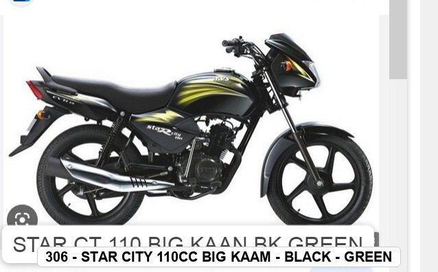 SIDE PANEL - STAR CITY 110cc BIG KAAM - BLACK - GREEN