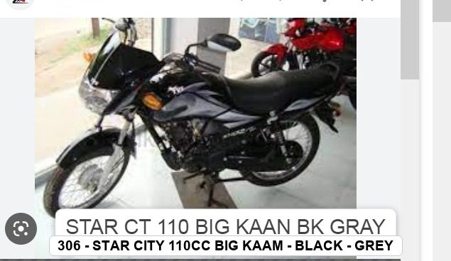 SIDE PANEL - STAR CITY 110cc BIG KAAM - BLACK - GREY