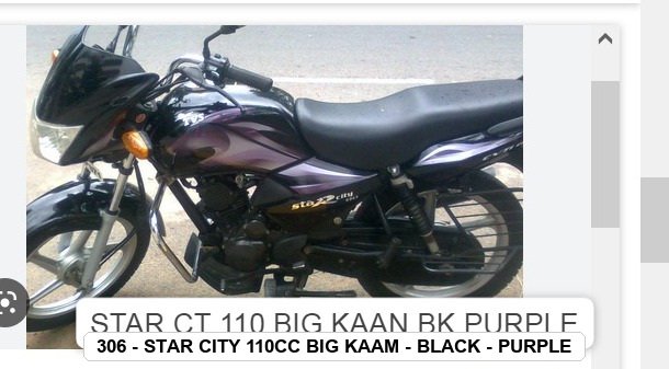 SIDE PANEL - STAR CITY 110cc BIG KAAM - BLACK - PURPLE