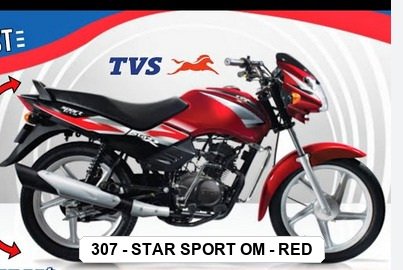 VISOR - STAR SPORT O/M - RED
